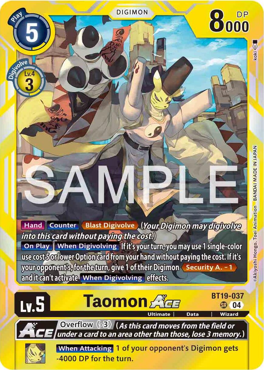 Taomon ACE [BT19-037] [Release Special Booster Ver.2.0] | Enigma On Main