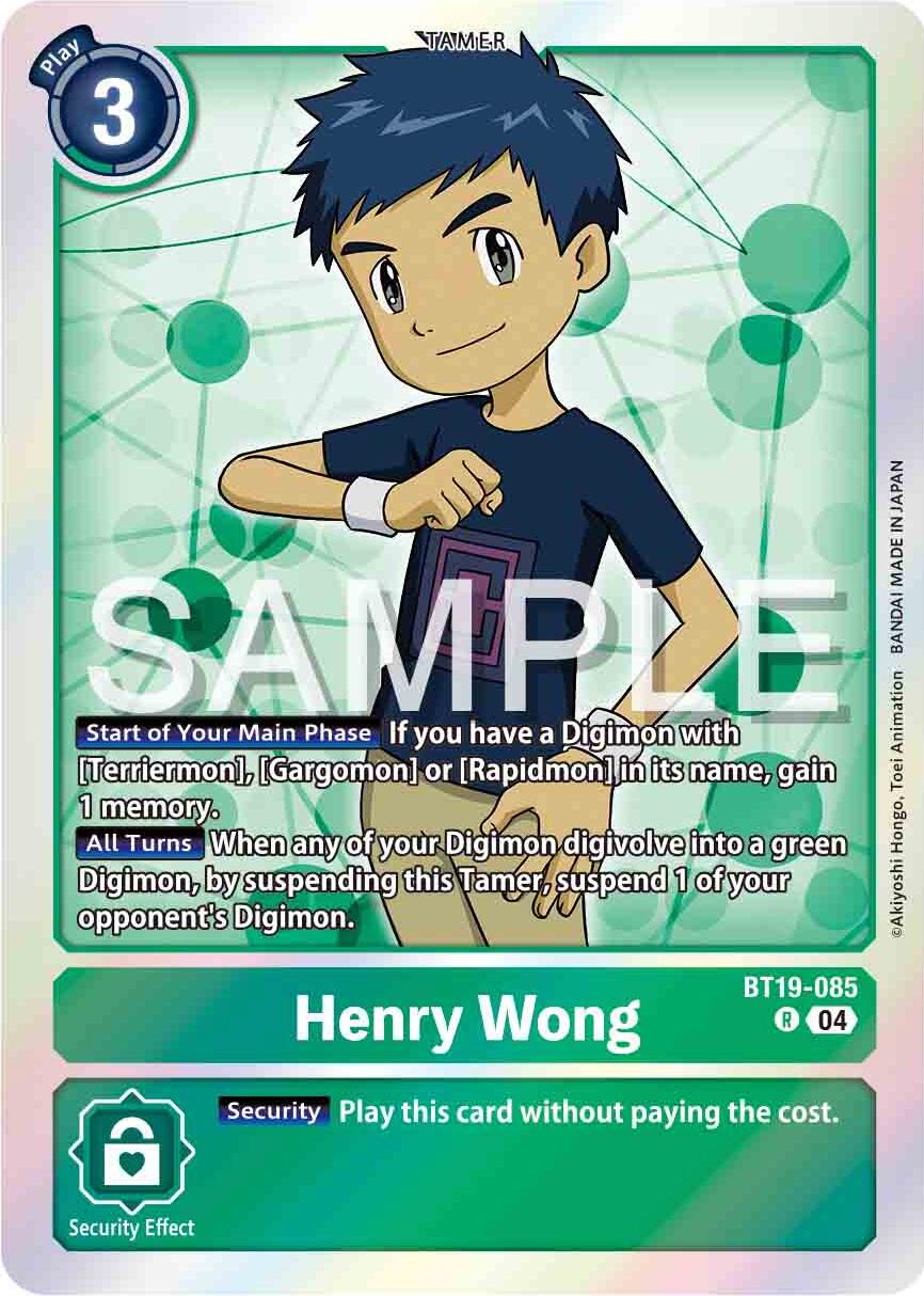 Henry Wong [BT19-085] [Release Special Booster Ver.2.0] | Enigma On Main