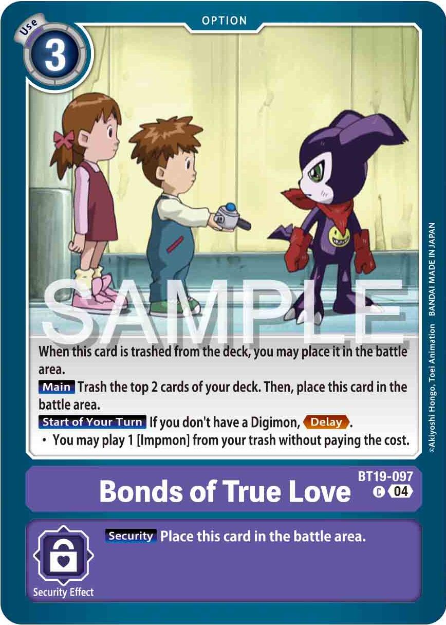 Bonds of True Love [BT19-097] [Release Special Booster Ver.2.0] | Enigma On Main