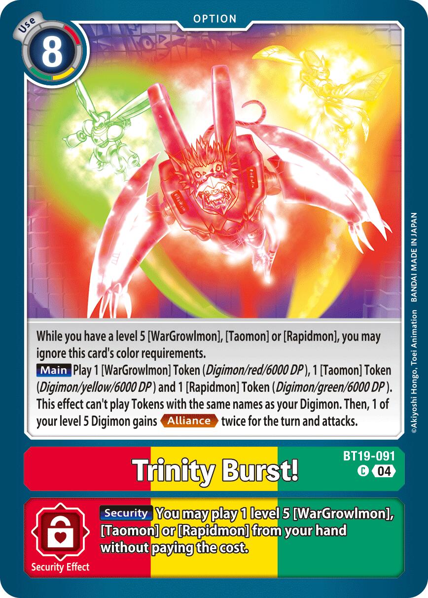 Trinity Burst! [BT19-091] [Release Special Booster Ver.2.5] | Enigma On Main