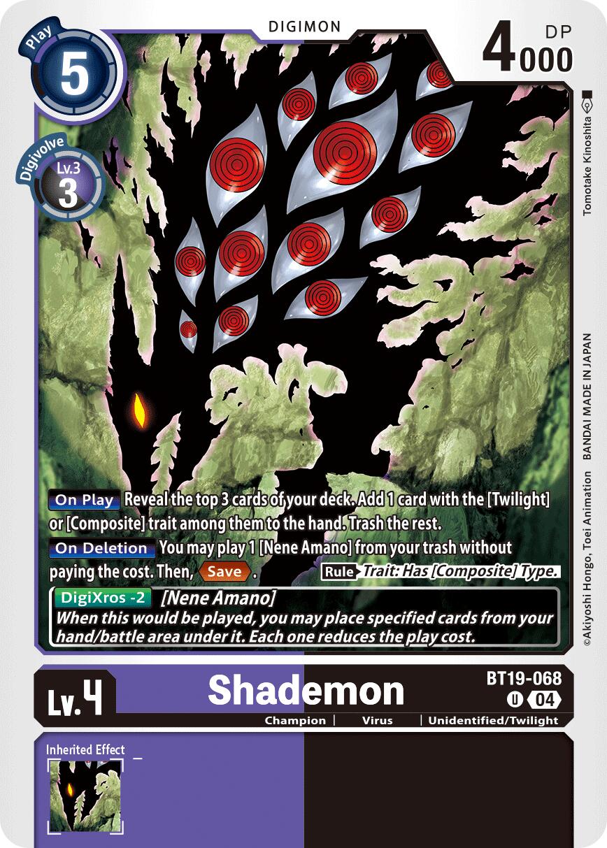 Shademon [BT19-068] [Release Special Booster Ver.2.5] | Enigma On Main