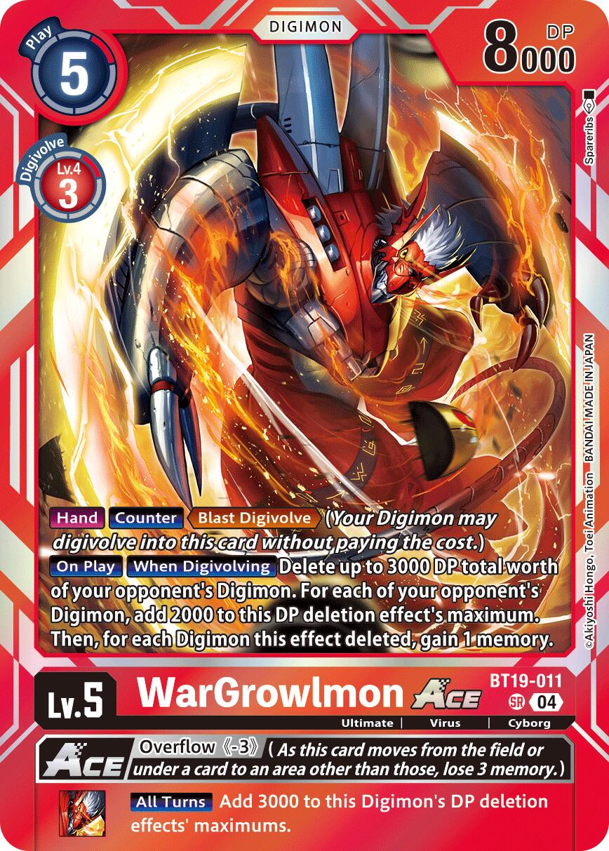 WarGrowlmon ACE [BT19-011] [Release Special Booster Ver.2.5] | Enigma On Main