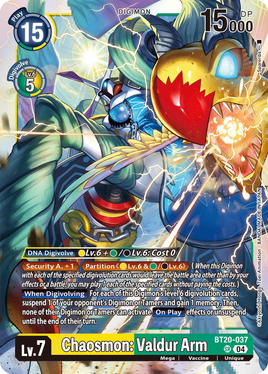 Chaosmon: Valdur Arm [BT20-037] [Release Special Booster Ver.2.5] | Enigma On Main
