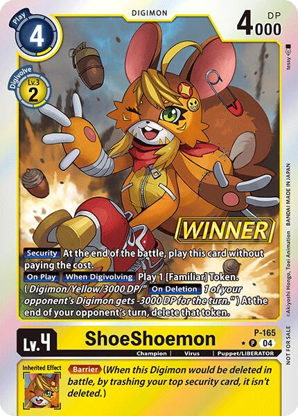 ShoeShoemon [P-165] (Store Tournament 2025 Vo.1 Winner Pack) [Promotional Cards] | Enigma On Main