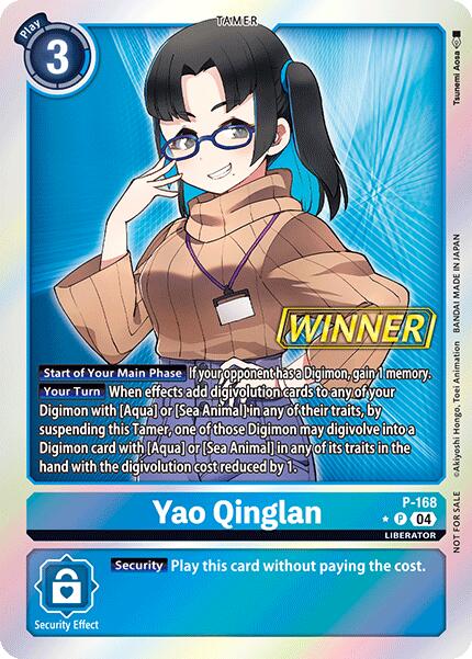 Yao Qinglan [P-168] (Store Tournament 2025 Vo.1 Winner Pack) [Promotional Cards] | Enigma On Main