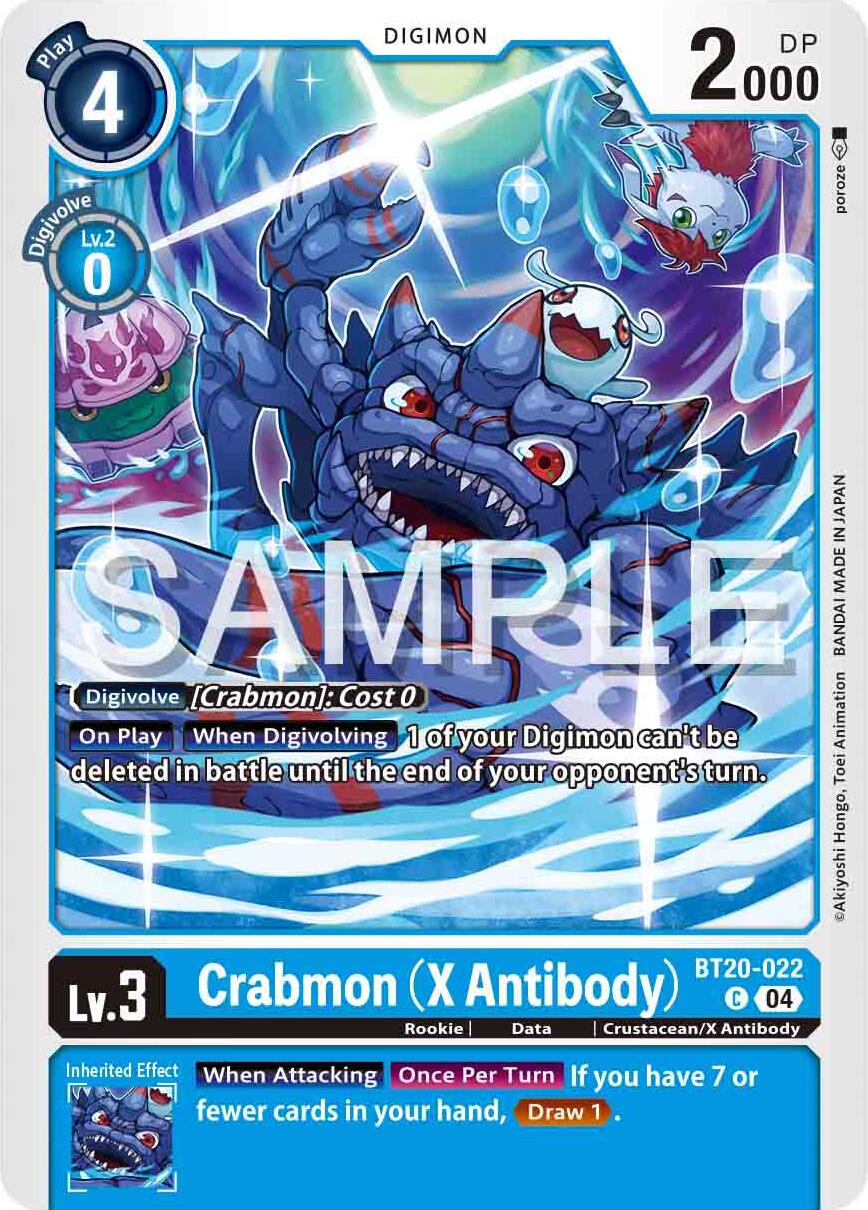 Crabmon [BT20-022] (X Antibody) [Release Special Booster 2.0] | Enigma On Main