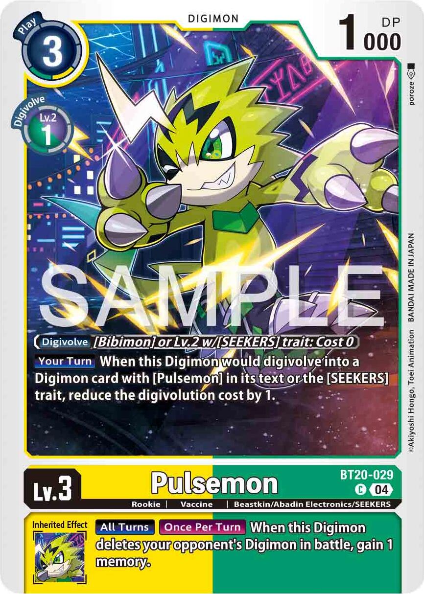 Pulsemon [BT20-029] [Release Special Booster Ver.2.0] | Enigma On Main