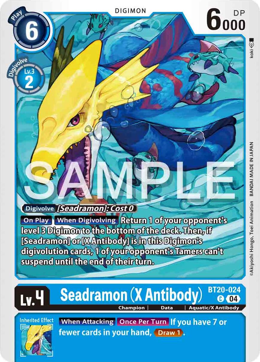 Seadramon [BT20-024] (X Antibody) [Release Special Booster Ver.2.0] | Enigma On Main