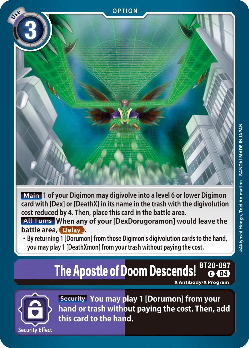 The Apostle of Doom Descends! [BT20-097] [Release Special Booster Ver.2.5] | Enigma On Main