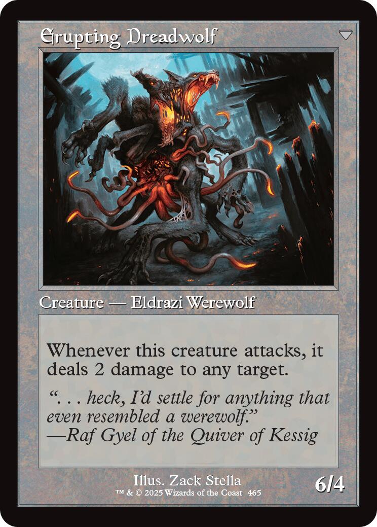 Smoldering Werewolf // Erupting Dreadwolf (Retro Frame) [Innistrad Remastered] | Enigma On Main