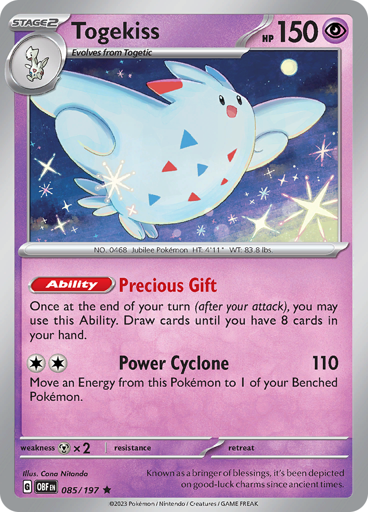 Togekiss (085/197) [Scarlet & Violet: Obsidian Flames] | Enigma On Main