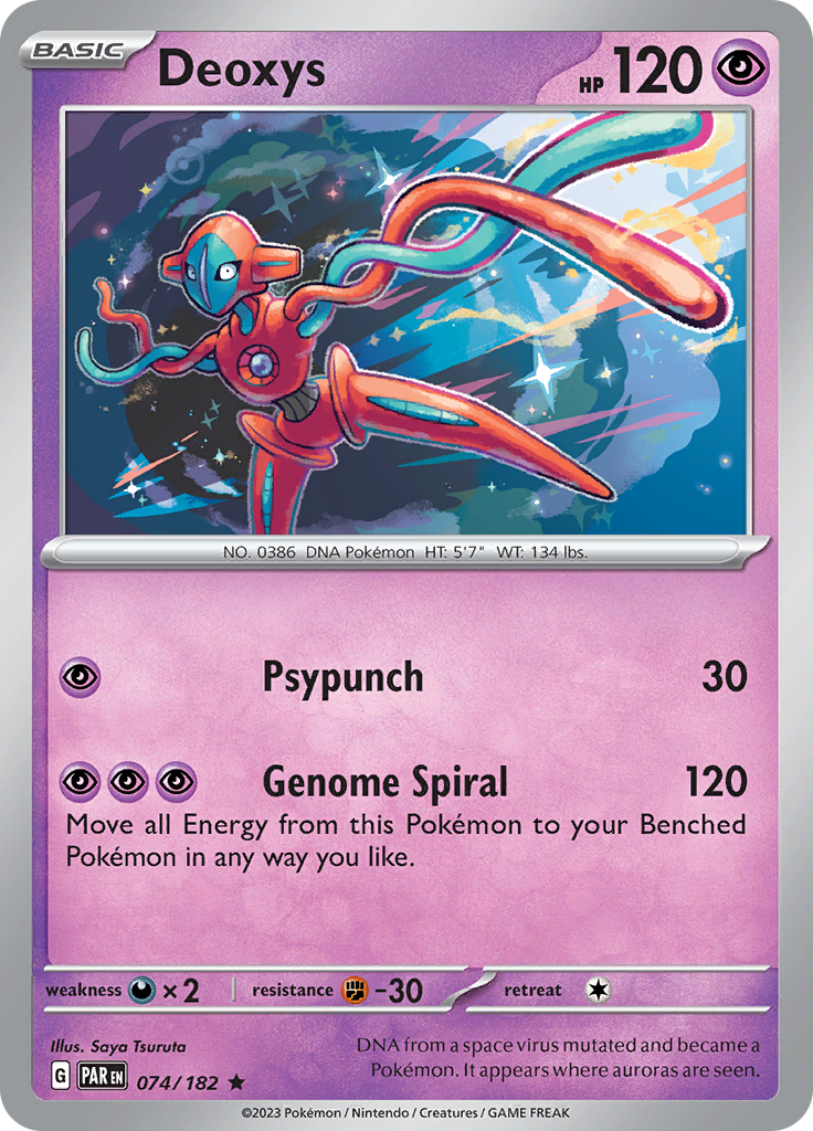 Deoxys (074/182) [Scarlet & Violet: Paradox Rift] | Enigma On Main