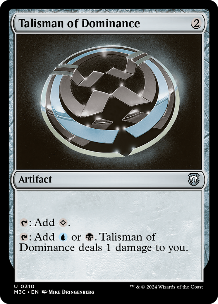 Talisman of Dominance (Ripple Foil) [Modern Horizons 3 Commander] | Enigma On Main