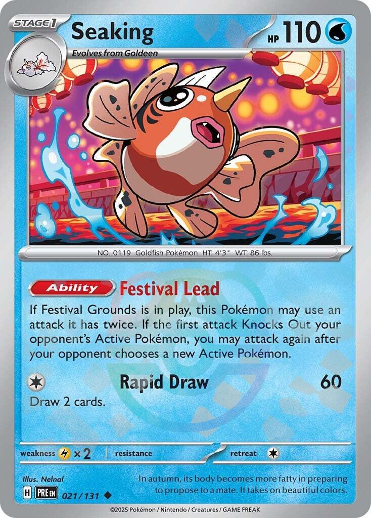 Seaking (021/131) (Master Ball Pattern) [Scarlet & Violet: Prismatic Evolutions] | Enigma On Main