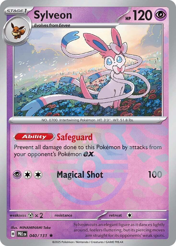 Sylveon (040/131) (Master Ball Pattern) [Scarlet & Violet: Prismatic Evolutions] | Enigma On Main