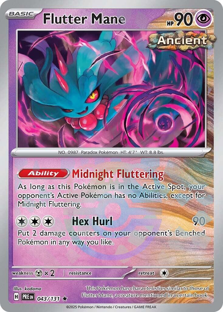 Flutter Mane (043/131) (Master Ball Pattern) [Scarlet & Violet: Prismatic Evolutions] | Enigma On Main