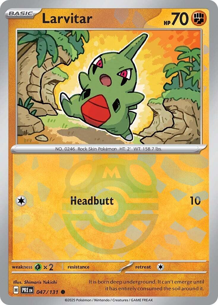 Larvitar (047/131) (Master Ball Pattern) [Scarlet & Violet: Prismatic Evolutions] | Enigma On Main
