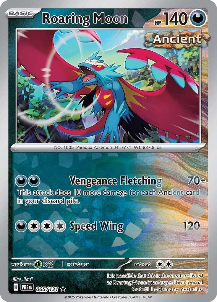 Roaring Moon (065/131) (Master Ball Pattern) [Scarlet & Violet: Prismatic Evolutions] | Enigma On Main