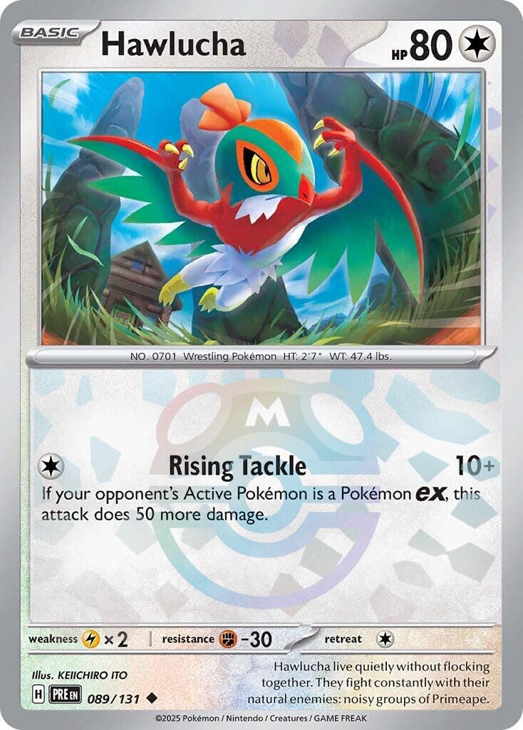Hawlucha (089/131) (Master Ball Pattern) [Scarlet & Violet: Prismatic Evolutions] | Enigma On Main