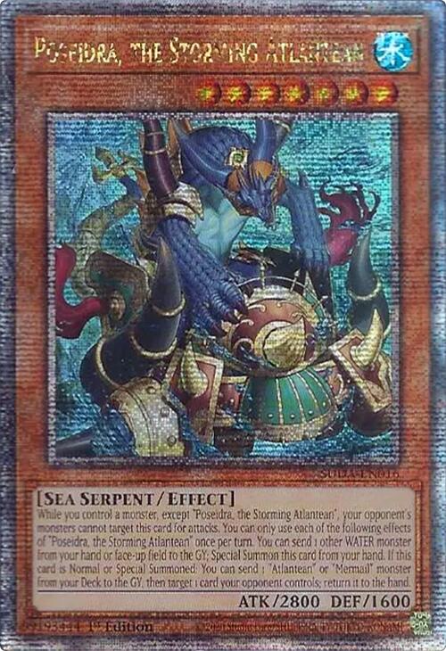 Poseidra, the Storming Atlantean (Quarter Century Secret Rare) [SUDA-EN016] Quarter Century Secret Rare | Enigma On Main