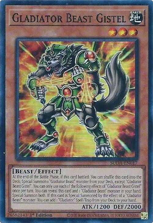 Gladiator Beast Gistel [SUDA-EN017] Super Rare | Enigma On Main