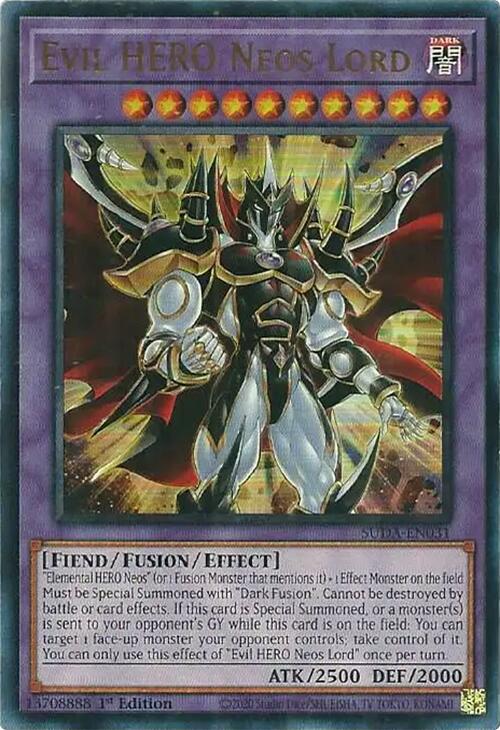 Evil HERO Neos Lord [SUDA-EN031] Ultra Rare | Enigma On Main