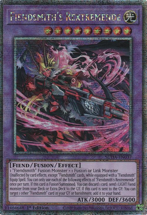 Fiendsmith's Rextremende (Quarter Century Secret Rare) [SUDA-EN037] Quarter Century Secret Rare | Enigma On Main