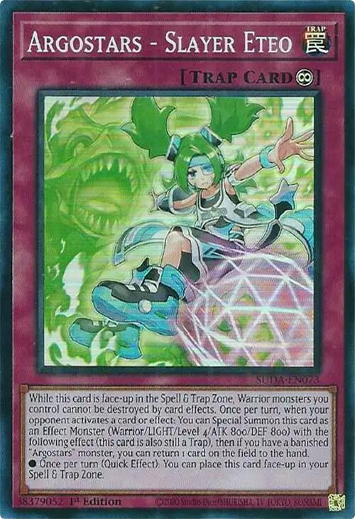 Argostars - Slayer Eteo [SUDA-EN073] Super Rare | Enigma On Main