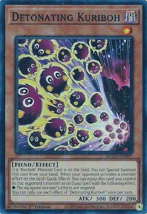 Detonating Kuriboh [SUDA-EN097] Super Rare | Enigma On Main