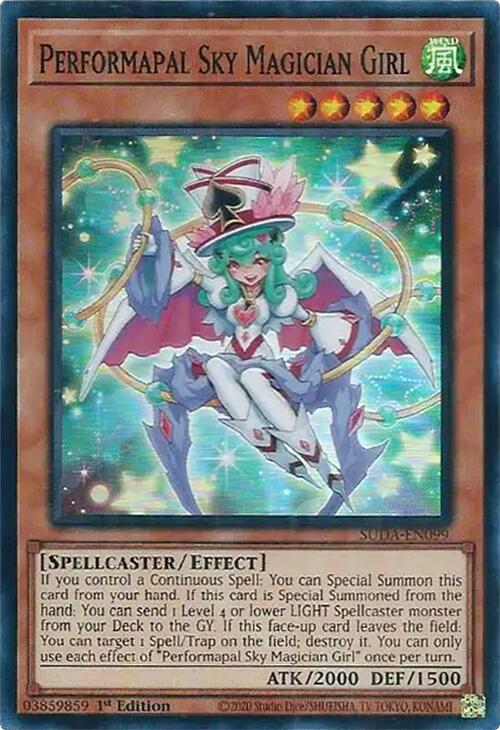 Performapal Sky Magician Girl [SUDA-EN099] Super Rare | Enigma On Main