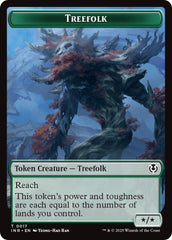 Treefolk // Emblem - Wrenn and Seven Double-Sided Token [Innistrad Remastered Tokens] | Enigma On Main