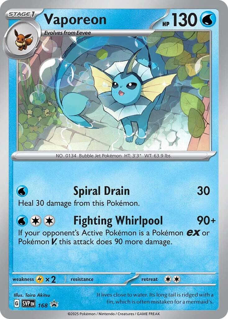 Vaporeon (SVP168) [Scarlet & Violet: Black Star Promos] | Enigma On Main