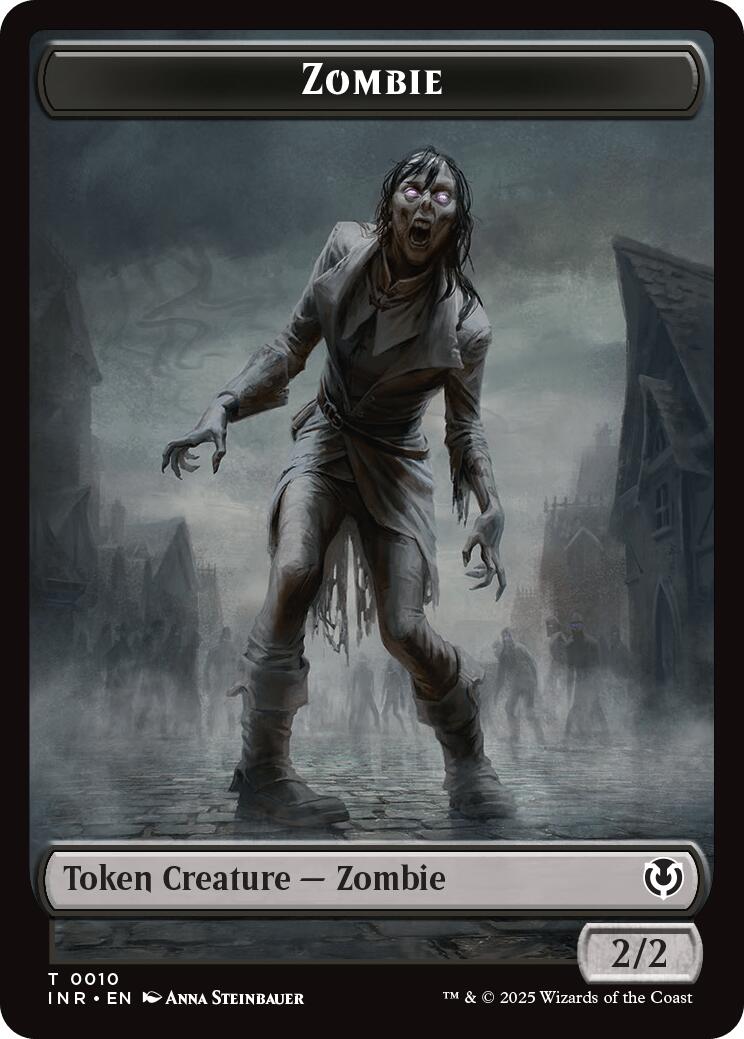 Zombie (0010) // Blood Double-Sided Token [Innistrad Remastered Tokens] | Enigma On Main