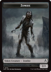 Zombie (0010) // Blood Double-Sided Token [Innistrad Remastered Tokens] | Enigma On Main