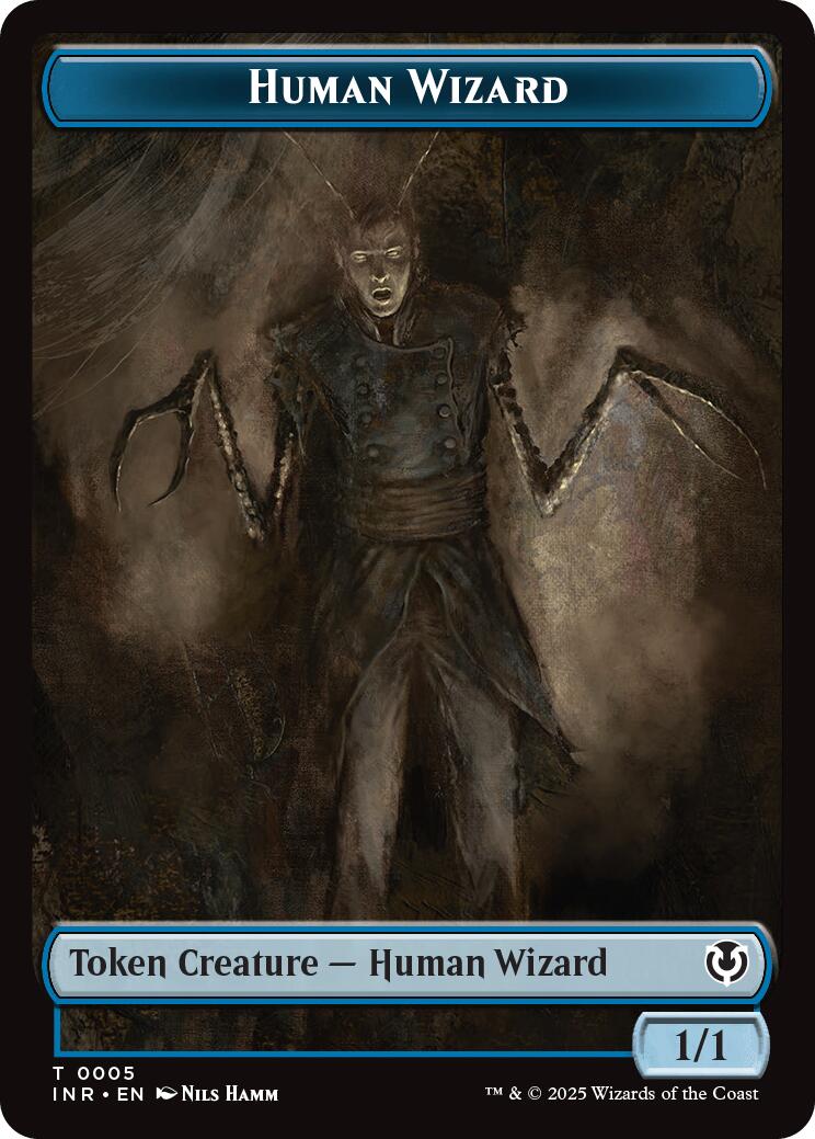 Human Wizard // Emblem - Jace, Unraveler of Secrets Double-Sided Token [Innistrad Remastered Tokens] | Enigma On Main