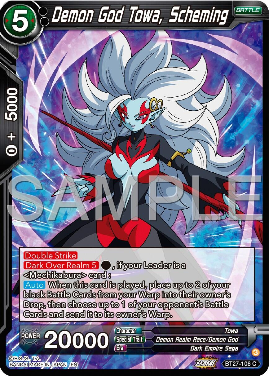 Demon God Towa, Scheming (BT27-106) [History of Z] | Enigma On Main