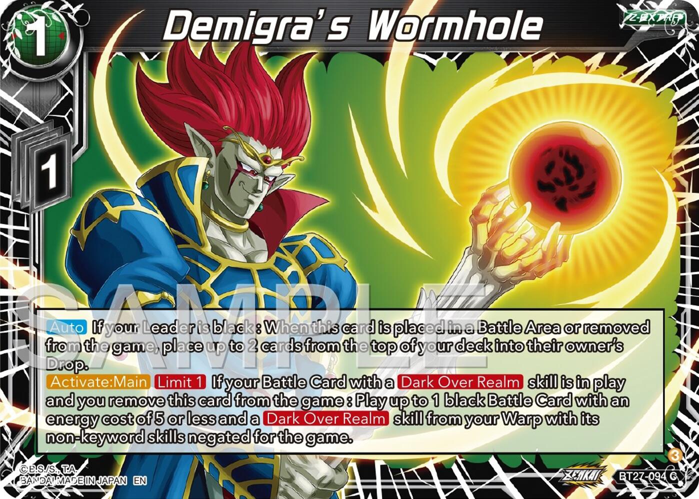 Demigra's Wormhole (BT27-094) [History of Z] | Enigma On Main