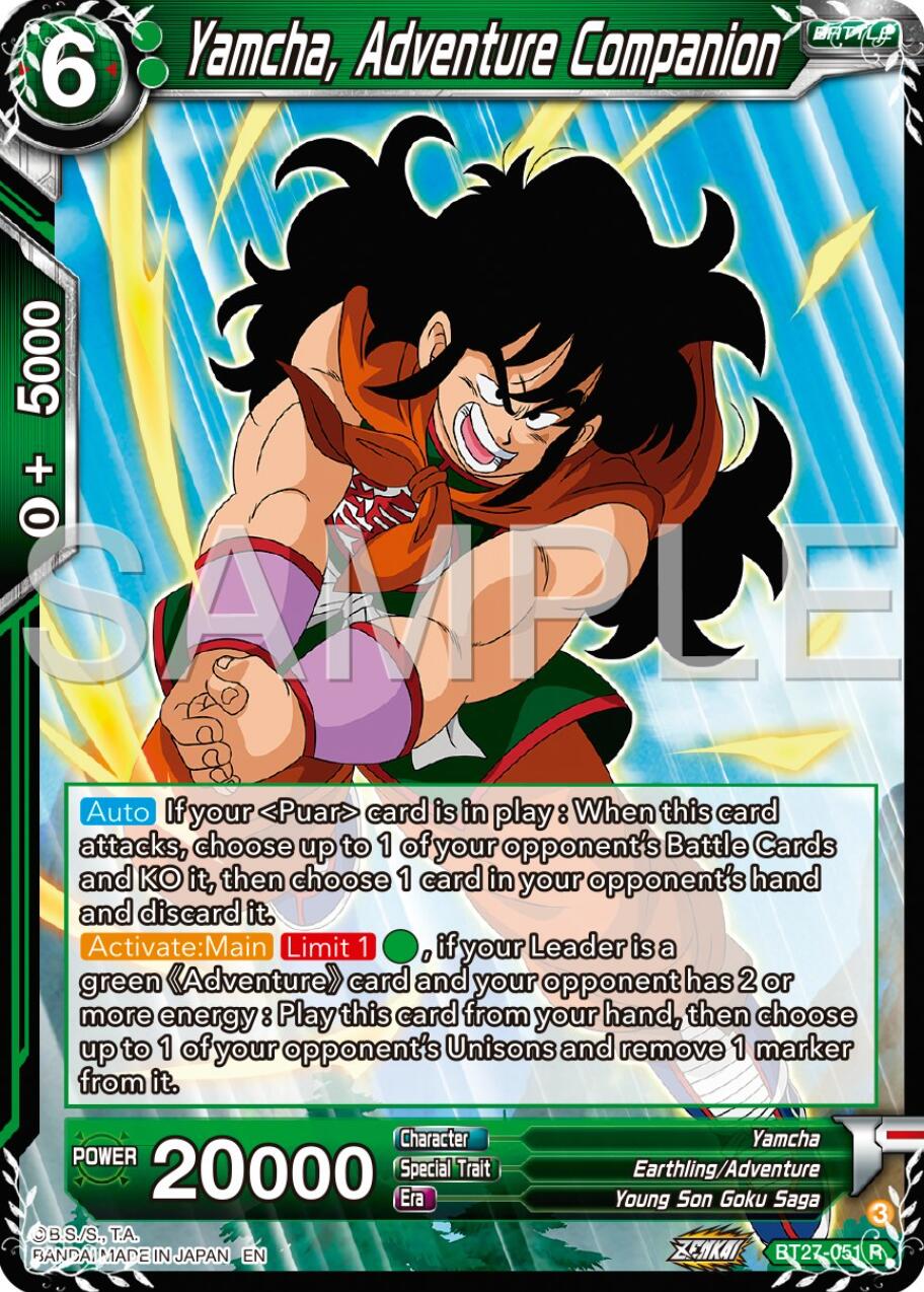 Yamcha, Adventure Companion (BT27-051) [History of Z] | Enigma On Main