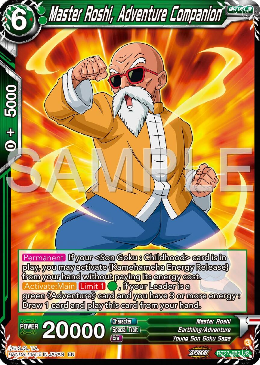 Master Roshi, Adventure Companion (BT27-052) [History of Z] | Enigma On Main