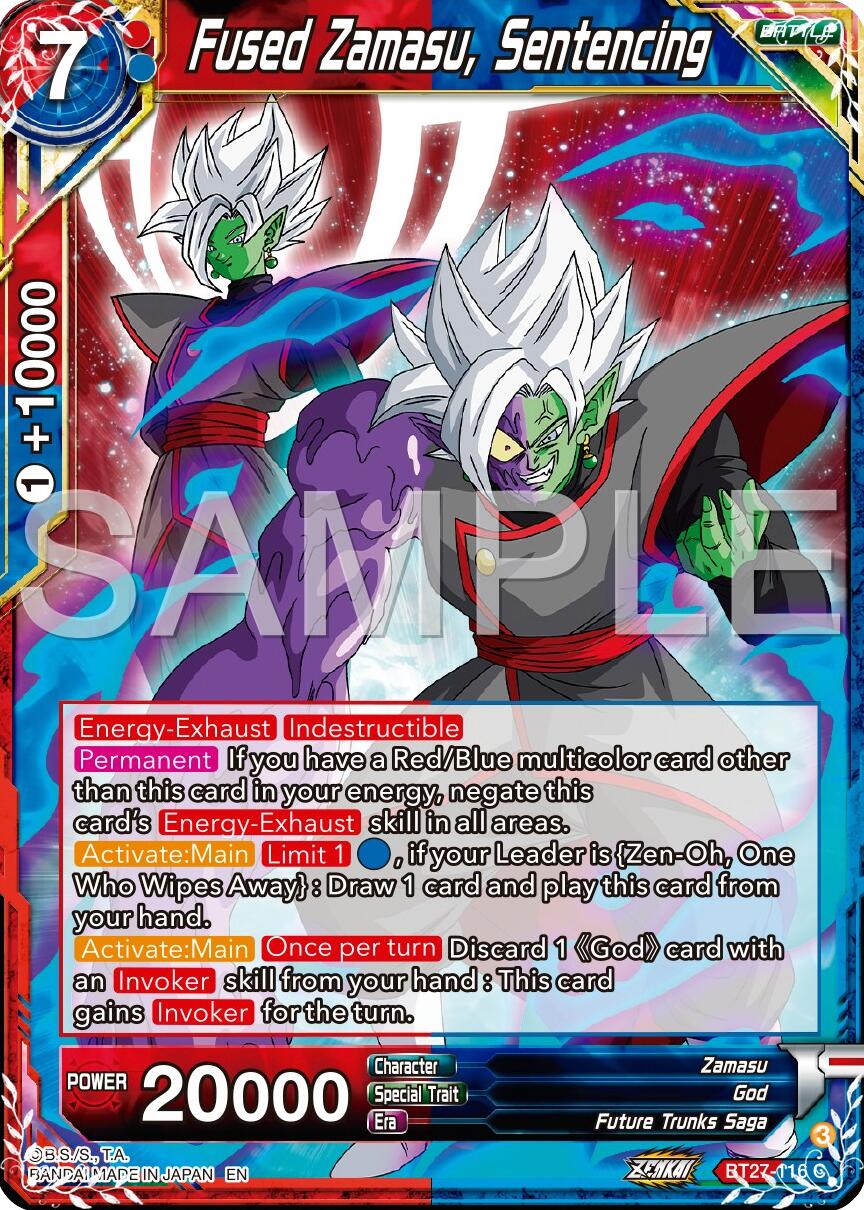 Fused Zamasu, Sentencing (BT27-116) [History of Z] | Enigma On Main