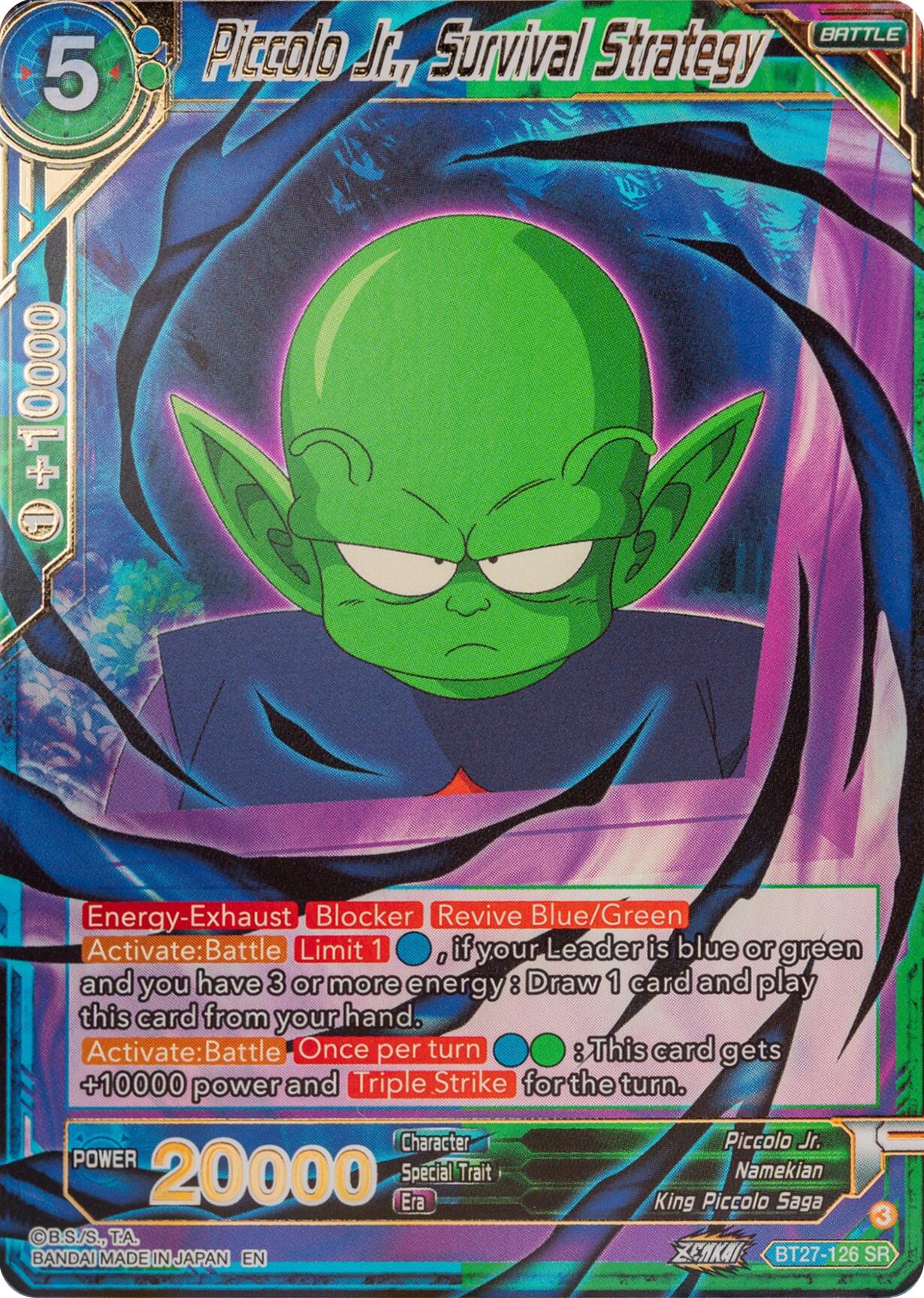 Piccolo Jr., Survival Strategy (BT27-126) [History of Z] | Enigma On Main