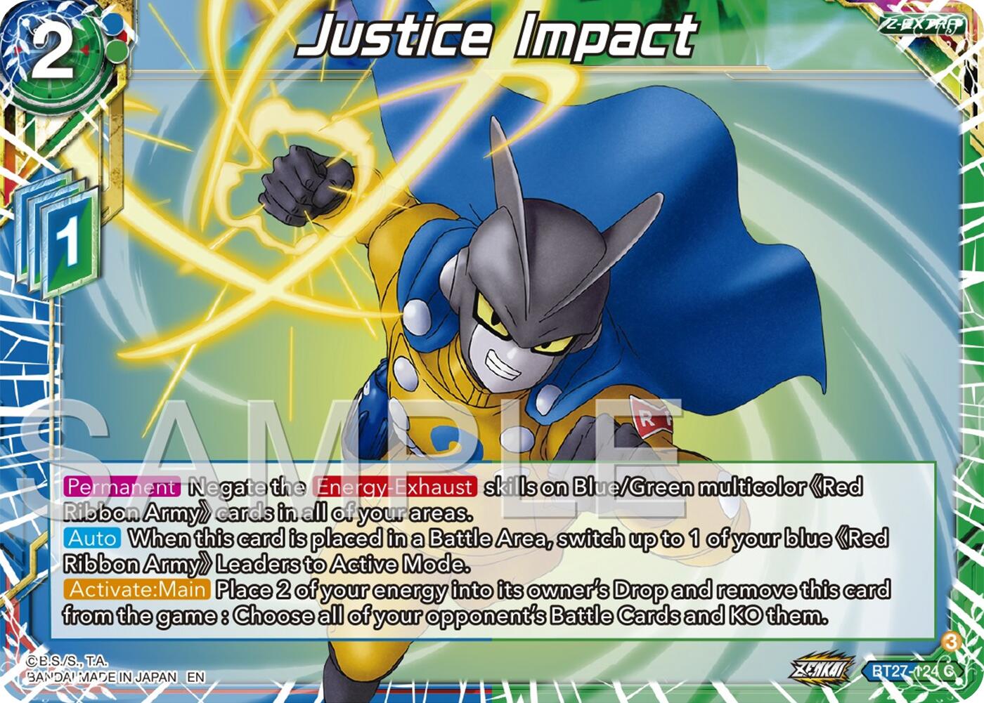 Justice Impact (BT27-124) [History of Z] | Enigma On Main