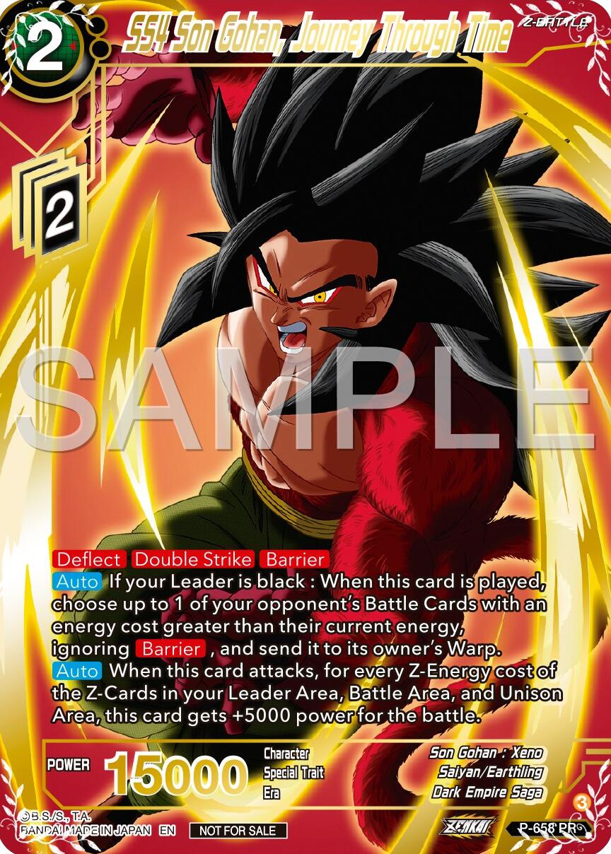 SS4 Son Gohan, Journey Through Time (Gold Stamped) (P-658) [Promotion Cards] | Enigma On Main