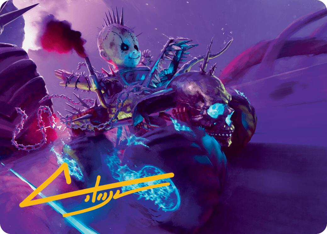 Pactdoll Terror Art Card (Gold-Stamped Signature) [Aetherdrift Art Series] | Enigma On Main