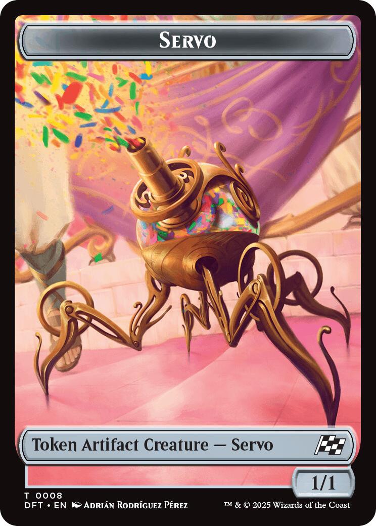 Servo // Thopter (0009) Double-Sided Token [Aetherdrift Tokens] | Enigma On Main