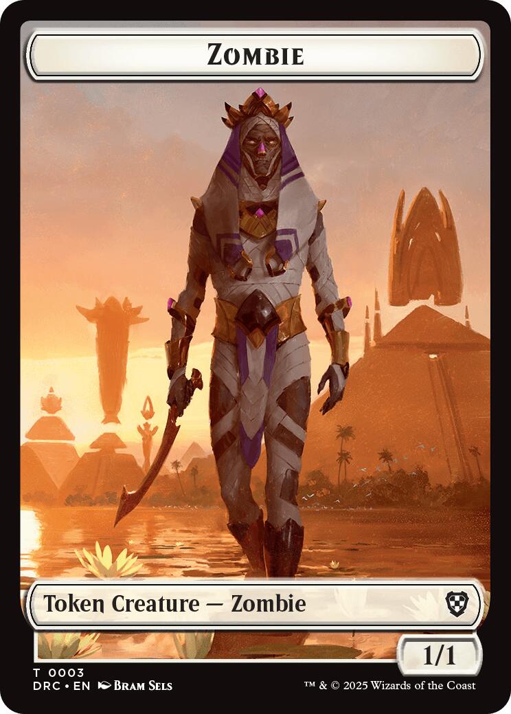 Champion of Wits // Zombie (0003) Double-Sided Token [Aetherdrift Tokens] | Enigma On Main