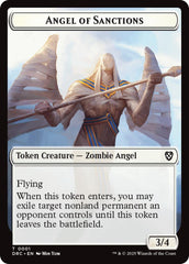 Angel of Sanctions // Zombie (0003) Double-Sided Token [Aetherdrift Tokens] | Enigma On Main