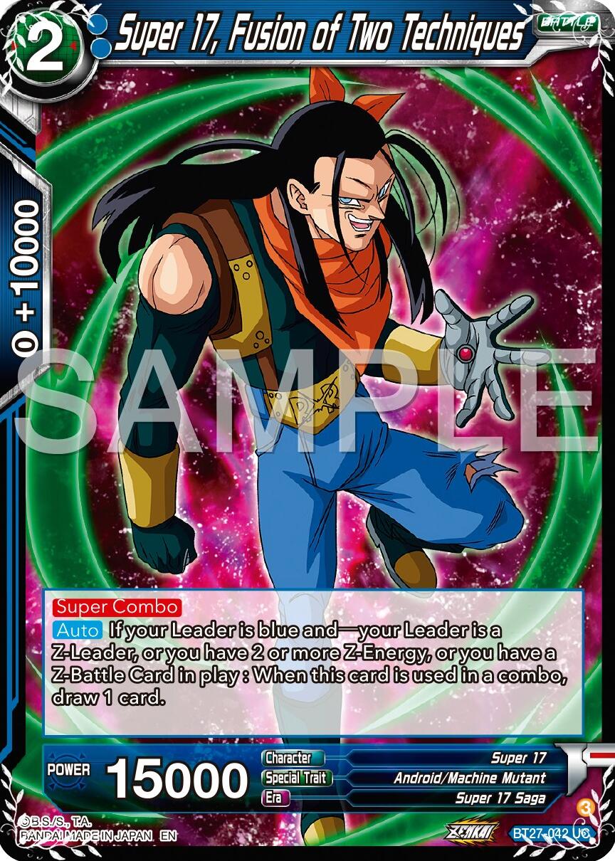 Super 17, Fusion of Two Techniques (BT27-042) [History of Z] | Enigma On Main