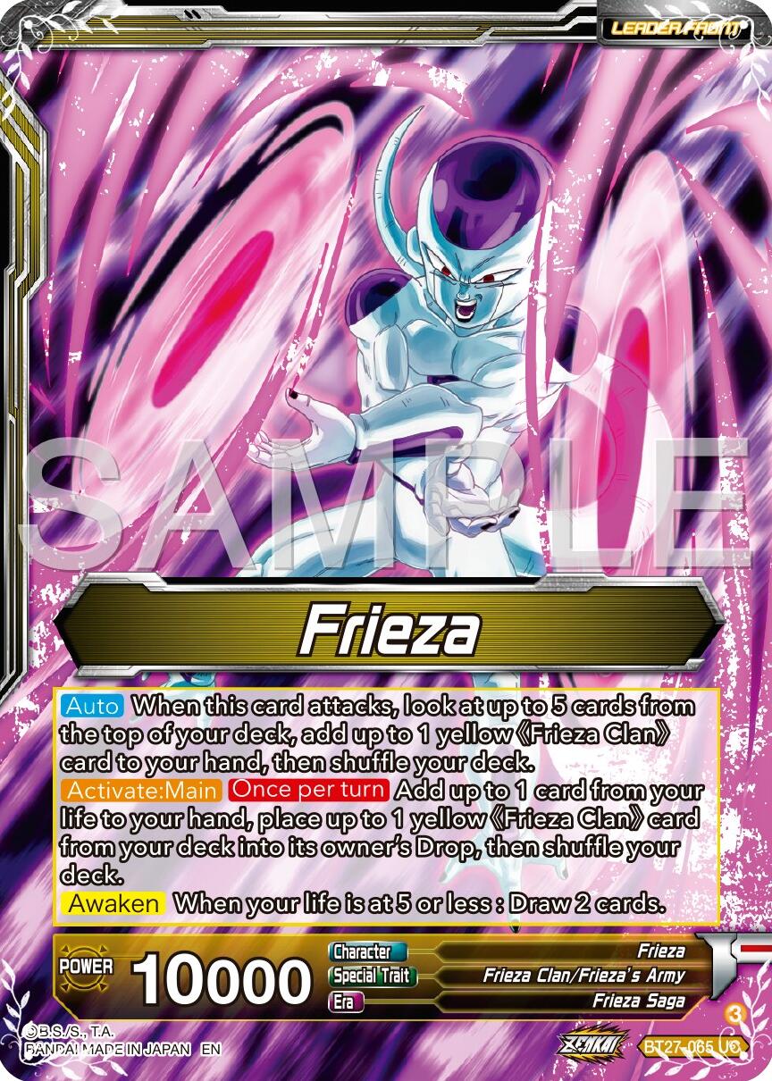 Frieza // Golden Frieza, Shining Pride (BT27-065) [History of Z] | Enigma On Main