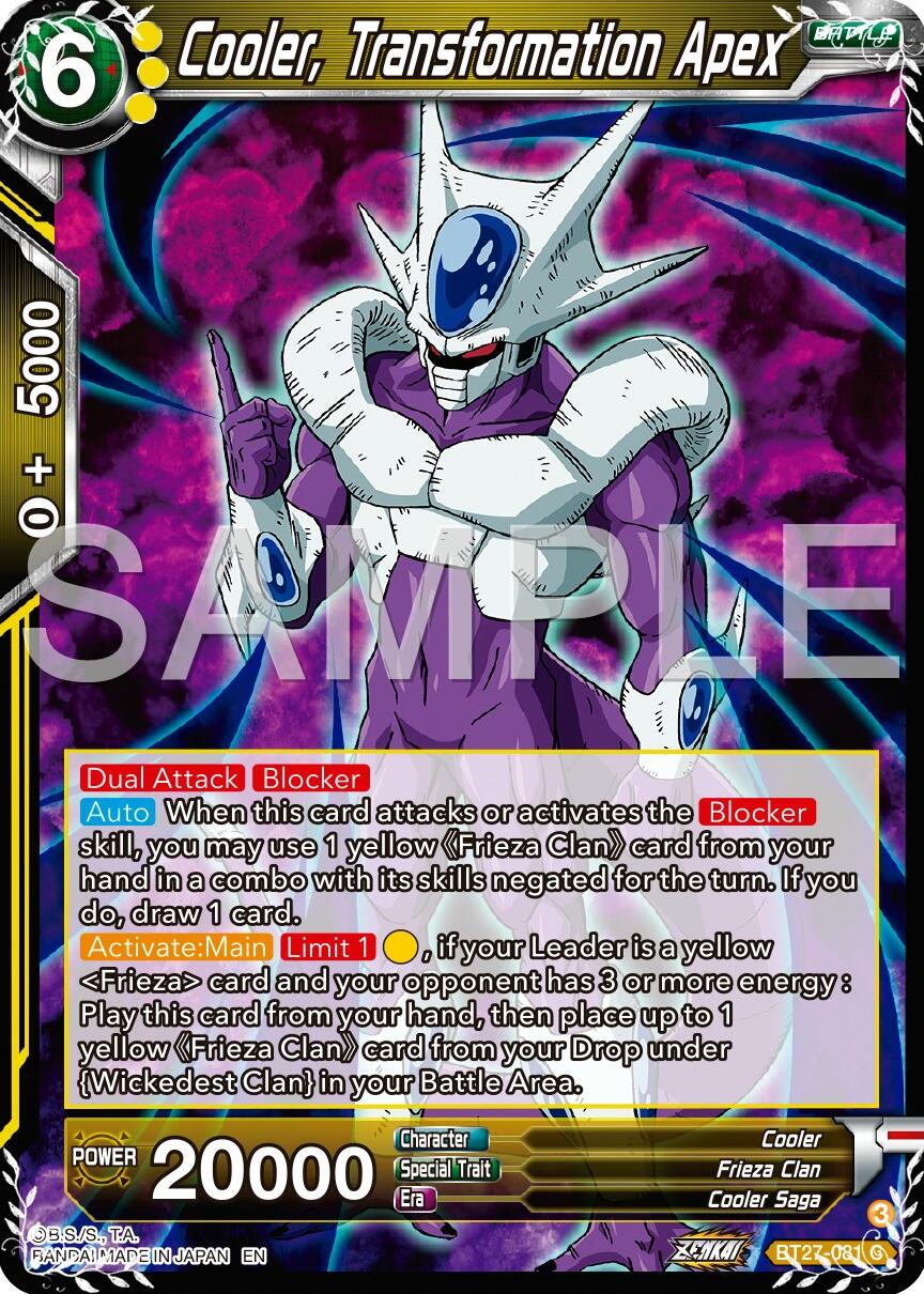 Cooler, Transformation Apex (BT27-081) [History of Z] | Enigma On Main